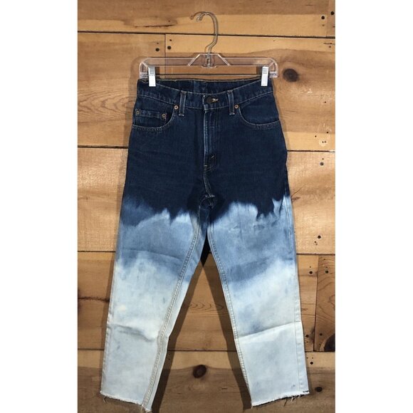 Vintage Levi's Wdegie Two Tone Jeans Womens Size 27"x27" MADE USA Denim Casual - Picture 1 of 11